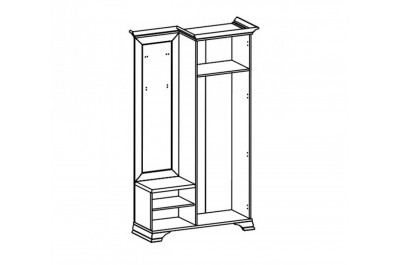 Прихожая Кентуки PPK110P N БРВ 2-дверная Белый альпийский